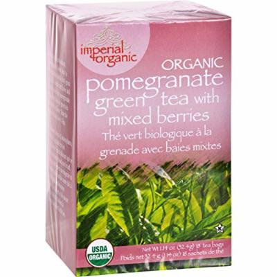 2 Pack of Uncle Lee s Imperial Organic Pomegranate Green Tea with Mixed Berries - 18 Tea Bags - 95%+ Organic -