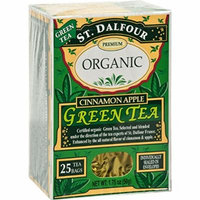 2 Pack of st Dalfour Green Tea - Cinnamon Apple - 25 Tea Bags - 95%+ Organic -