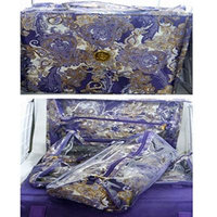 Joy Mangano Deluxe XL Better Beauty Case ~ Purple Paisley