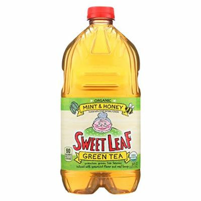 Sweet Leaf Tea Iced Green Tea - Mint and Honey - Case of 8 - 64 Fl oz.