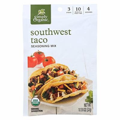 Simply Organic Mild Taco Seasoning Mix - Case of 12 - 1.13 oz.