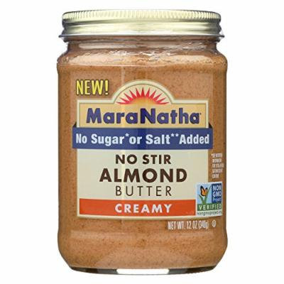 Maranatha Natural Foods Almond Butter - Honey Creamy - Case of 6 - 12 oz.