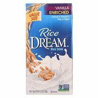 Rice Dream Original Rice Drink - Enriched Vanilla - Case of 8 - 64 Fl oz.