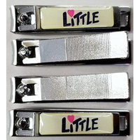 LITTLE BRAND KID'S DELUXE STAINLESS STEEL NAIL CLIPPERS W/ FILE FOR INFANT, TODLER, KID'S, BABY, CHILD (MADE IN KOREA) (6)