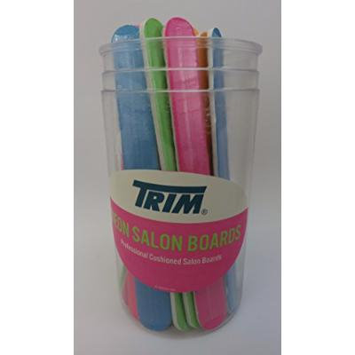Trim Neon Salon Nail Boards in Round Display ~ 12 count