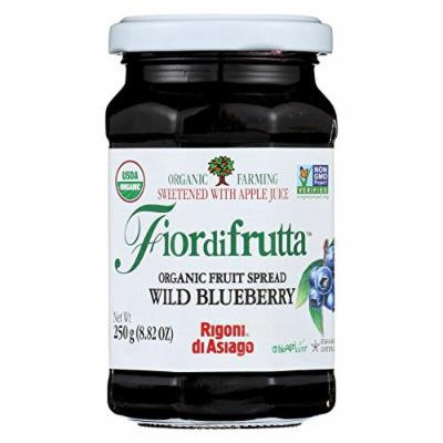 Fiordifrutta Organic Fruit Spread Wild Blueberry - Fruit Spread Wild Blueberry - Case of 6 - 8.82 oz.