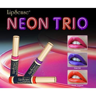 LipSense Liquid Lip Color NEON TRIO VIOLET VOLT, ELECTRIC TANGERINE, RAZZBERRY 0.25 fl oz / 7.4 ml DISCONTINUED COLOR