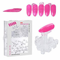Elite99 Removable Nail Art Tips Display UV GEL Nail Polish Colour Chart Training Practice Holder Assembled Fixed Stand Support Tool