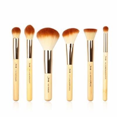 6pcs Bamboo Professional Makeup Brushes Sets Beauty Tools Make up Brush kit Buffer Paint Cheek Highlight Powder
