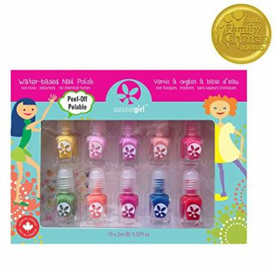 Suncoat Girl, Water-Based Nail Polish Kit, Party Palette, 10 Pieces