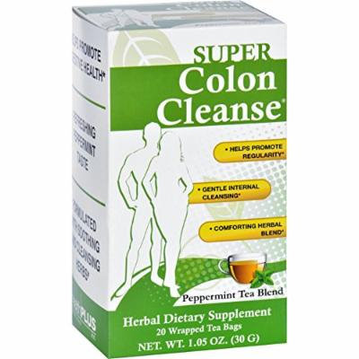 Health Plus Tea - Super Colon Cleanse - Peppermint - 20 Bags-Wellness Teas