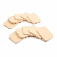 uxcell 144pcs Beige Soft Sponge Cosmetic Makeup Puff BB Cream Concealer Liquid Foundation Cushion