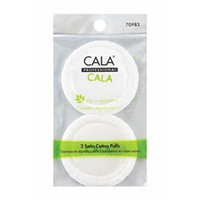 (PACK OF 6) CALA STUDIO SATIN COTTON PUFFS (2PCS) #70983