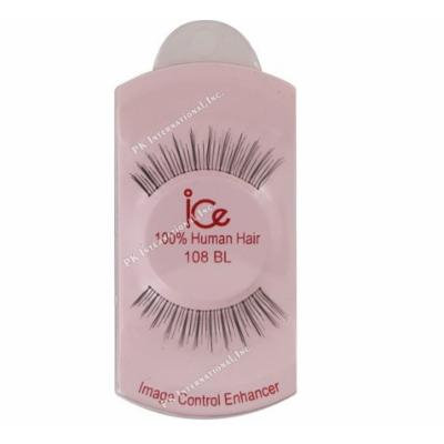 (PACK OF 6) ICE 100% HUMAN HAIR FALSE EYELASHES #108BL