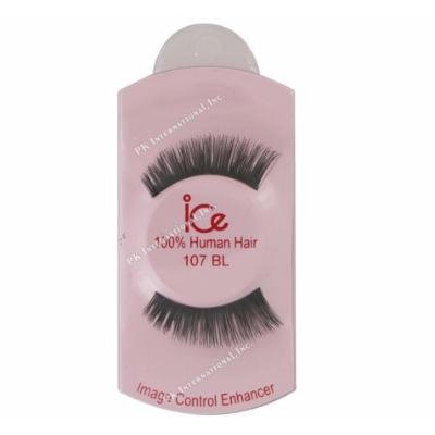 (PACK OF 6) ICE 100% HUMAN HAIR FALSE EYELASHES #107BL