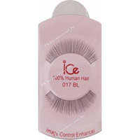 (PACK OF 6) ICE 100% HUMAN HAIR FALSE EYELASHES #017BL
