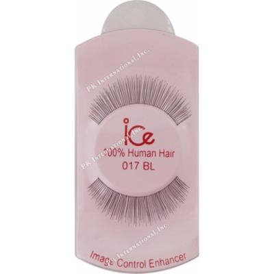 (PACK OF 6) ICE 100% HUMAN HAIR FALSE EYELASHES #017BL