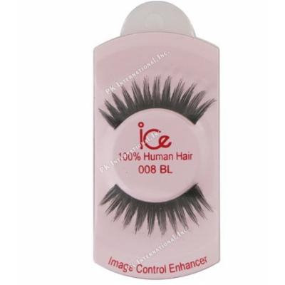 (PACK OF 6) ICE 100% HUMAN HAIR FALSE EYELASHES #008BL
