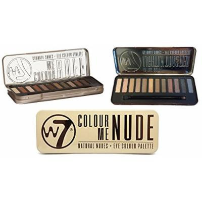 W7 Holiday Kit: Colour Me Buff + Lightly Toasted + Colour Me Nude Natural Nudes Eye Colour Palette Tin, 36 Eye Shadows + FREE Curad Bandages, 8 Ct.