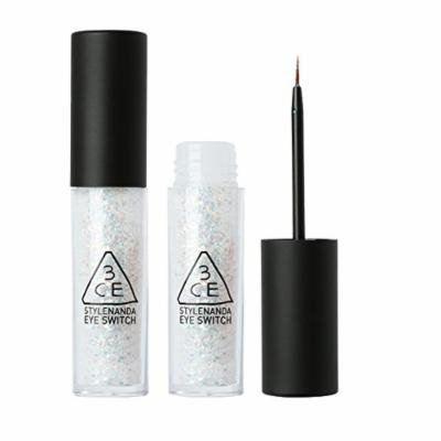 3CE Silver Glitter WhiteLong Lasting Waterproof Sparkling Eyeliner ,0.2oz