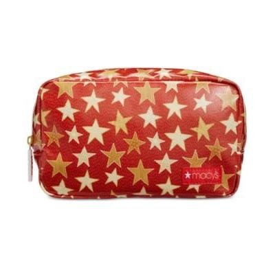 Macy039;s Coated Canvas Makeup Bag, Created for Macy039;s Red