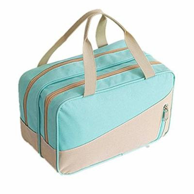 WIN Large Make Up Bag,Waterproof Nylon Toiletry Bag torage Make Up Pouch For Women Men (Green)