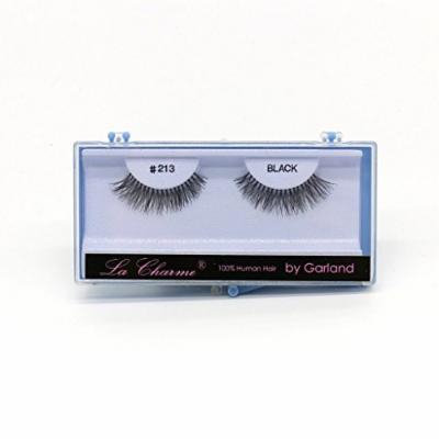 (PACK OF 6) PREMIUM 100% NATURAL HAIR EYELASHES WITH HARD BLUE CASE, #213