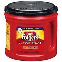 Folgers Classic Roast Ground Coffee, Medium Roast, 30.5 Ounce (2 Pack)