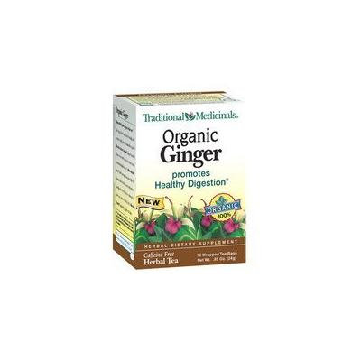 Traditional Medicinals Herbal Teas, Organic Ginger, 16 Tea Bags (Pack of 3)