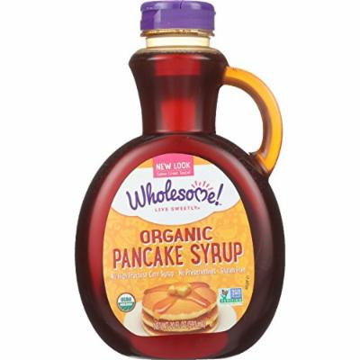 Wholesome Sweeteners Pancake Syrup - Organic - Original - 20 oz - case of 6 - 95%+ Organic - Vegan