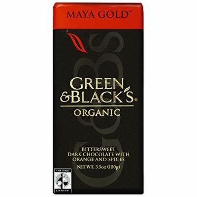 Green and Blacks Organic Chocolate Bars - Dark Chocolate - 60 Percent Cacao - Maya Gold - 3.5 oz Bars - Case of 10-95%+ Organic -