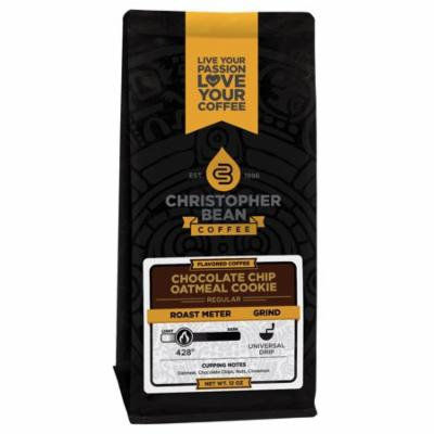 Chocolate Chip Oatmeal Cookie Flavored Decaf Ground Coffee, 12 Ounce Bag