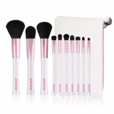 Docolor Makeup Case Professional Foundation Blending Face Powder Brushes Mermaid Brush Set