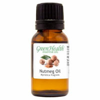 Nutmeg Essential Oil - 1/2 fl oz (15 ml) Glass Bottle w/ Euro Dropper - 100% Pure Essential Oil by GreenHealth