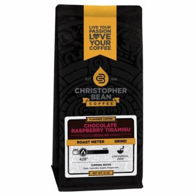 Chocolate Raspberry Flavored Decaf Whole Bean Coffee, 12 Ounce Bag