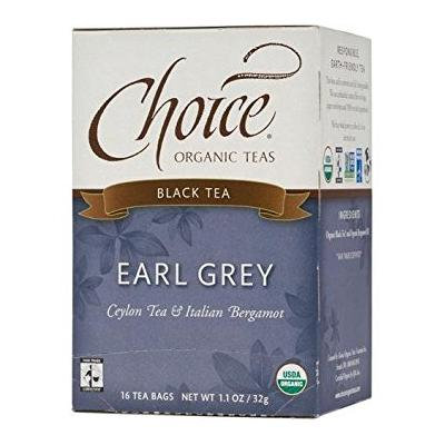 Choice Organic Teas - Earl Grey Tea - 16 Bags - Case Of 6
