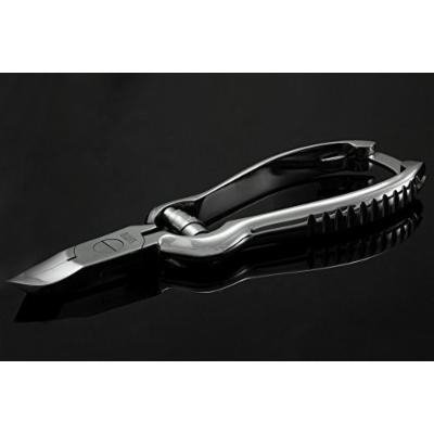NC-2108 Suvorna Pedipro D10, Professional Quality Stainless Steel Pedicure Toe Nail Nipper with Barrel Spring and Back Lock. Heavy Duty Nail Clipper Perfect for Tough Toenails. by suvorna