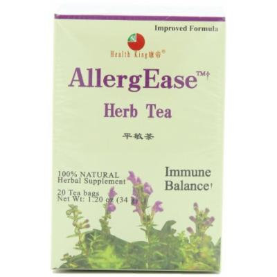 Health King Health King Herb Tea, AllergEase, Teabags, 20-Count Box (Pack of 4) by Health King