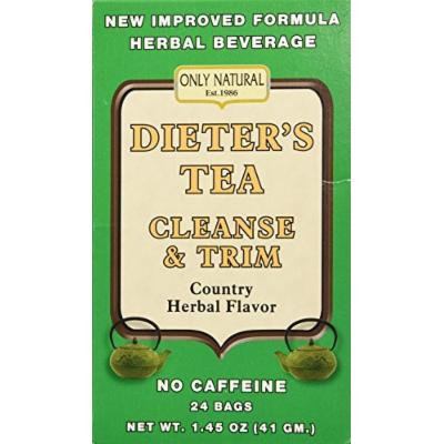 Dieter's Tea Cleanse & Trim - Herbal 24 Tea Bags by Only Natural
