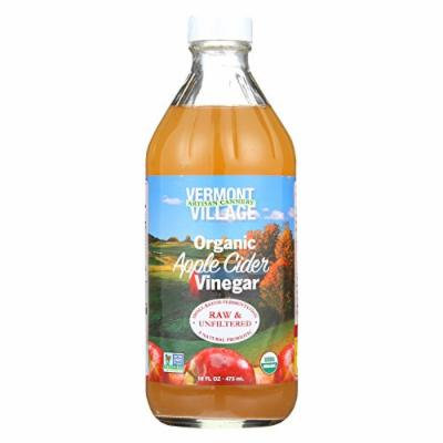 Vermont Village Organic Apple Cider Vinegar - Case of 6 - 16 Fl oz.