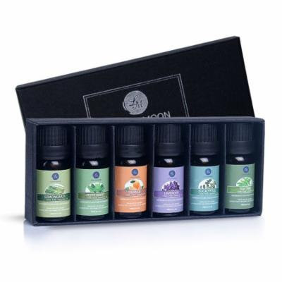 Essential Oils Gift Set,Top 6 Aromatherapy Oils Orange Lavender Tea Tree Peppermint Eucalyptus Lemongrass