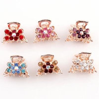 Hair Claw Clips, Coxeer 6-Piece Women's No Slip Crystal Grip Jaw Clips Hair Claw with Rhinestones for Women Girls