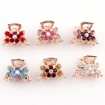 Hair Claw Clips, Coxeer 6-Piece Women's No Slip Crystal Grip Jaw Clips Hair Claw with Rhinestones for Women Girls