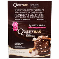 Quest Nutrition, QuestBar, Protein Bar, Rocky Road, 12 Bars, 2.1 oz (60 g) Each(pack of 2)