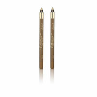 L'Oreal Infallible Never Fail Silky Pencil Eyeliner, Silkissime #720 Green Ivy (2 Pack) + 3 Count Eyebrow Trimmer