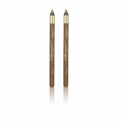 L'Oreal Infallible Never Fail Silky Pencil Eyeliner, Silkissime #720 Green Ivy (2 Pack) + 3 Count Eyebrow Trimmer