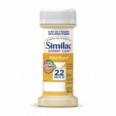 Similac expert care neosure infant formula with iron, 2 oz. part no. 56177 (48/case)