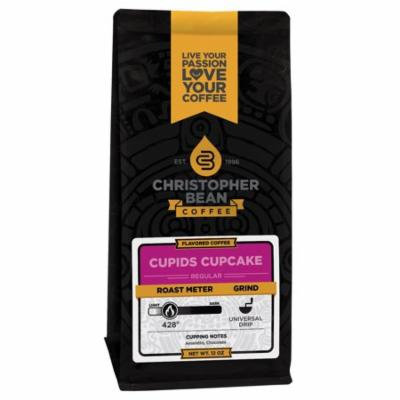 Cupids Cupcake Flavored Whole Bean Coffee, 12 Ounce Bag