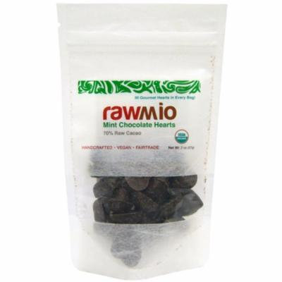 Rawmio, Mint Chocolate Hearts, 2 oz(pack of 1)