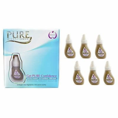 MICROBLADING PIGMENT BioTouch Permanent Makeup PURE TEA LEAF Pigment Permanent Makeup supplies Cosmetic Tattoo pigment Ink microblading supplies 3ml each 6pk